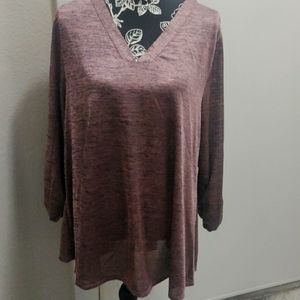 Avenue Pink & Black blouse